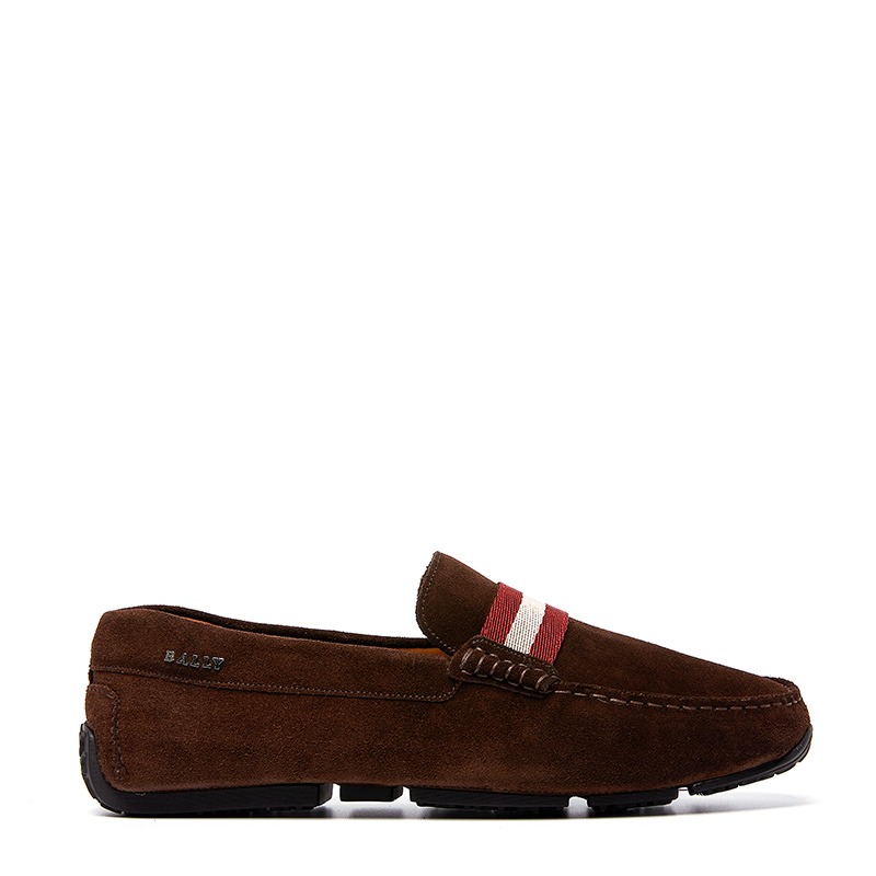 BALLY/巴利 PEARCE 男士饰Bally条纹麂皮驾车鞋 6206923