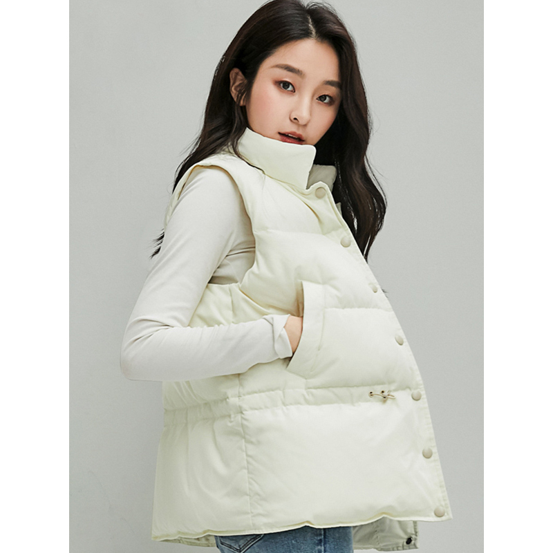 yaloo/雅鹿羽绒马甲女短款韩版冬装宽松面包服加厚保暖冬季外套潮