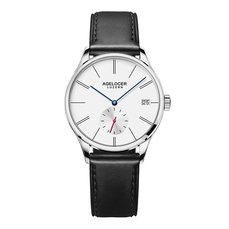 瑞士艾戈勒agelocer手表女士手表防水全自动机械表女表休闲正装时尚