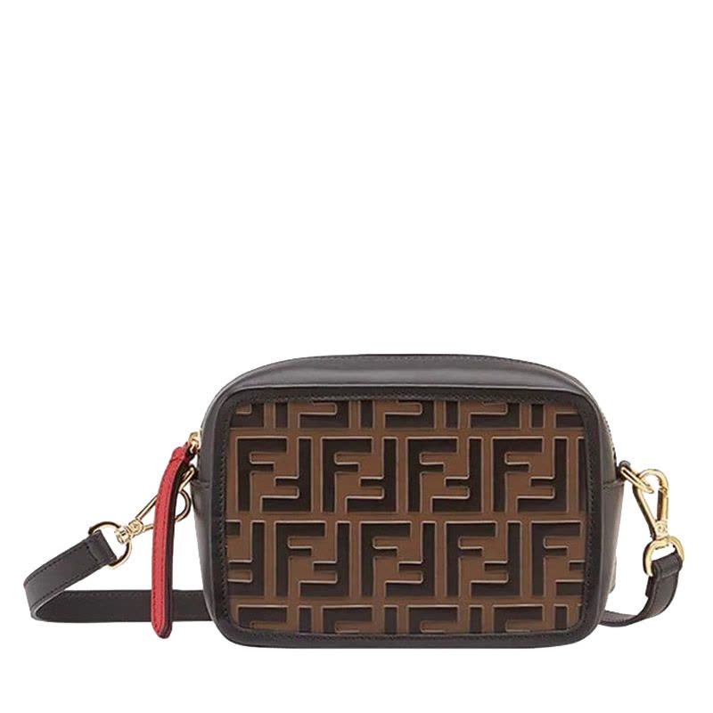 预订 FENDI CAMERA CASE相机包 斜挎单肩包 FF标识老花款8BS019图片