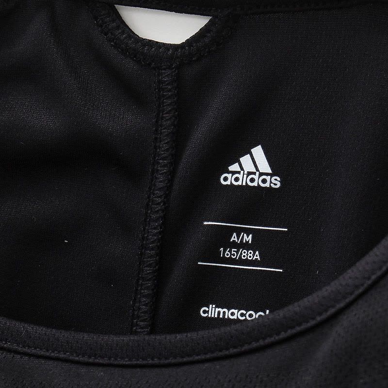adidas阿迪达斯女子短袖T恤跑步训练健身服BQ7968 黑色 l图片