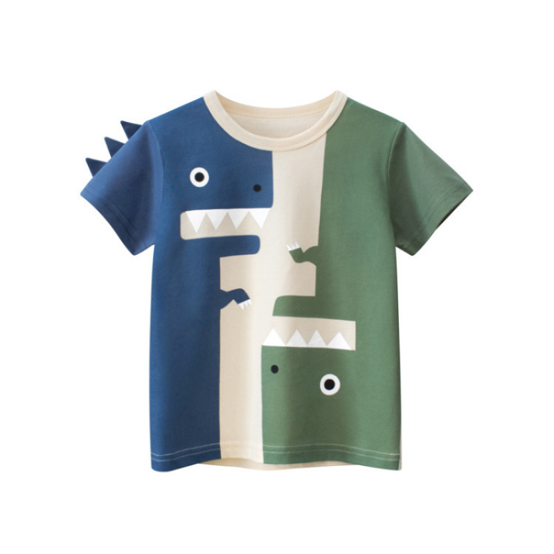 品牌童装夏季款 韩版儿童短袖T恤恐龙宝宝衣服代销
