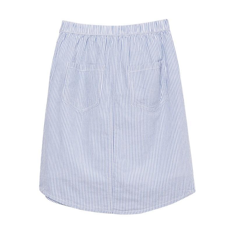 美特斯邦威系结半裙女夏季休闲流行拼袖258404