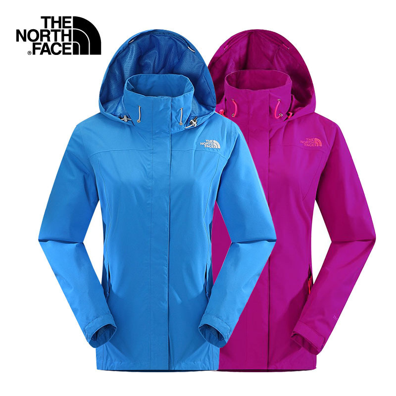 thenorthface北面春秋新品女款户外hyvent防水冲锋衣ckv6