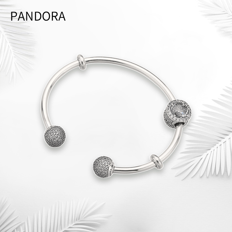 PANDORA潘多拉成品手链 银装素裹 925银时尚串珠成品银饰手链摆件挂件 ZH-020