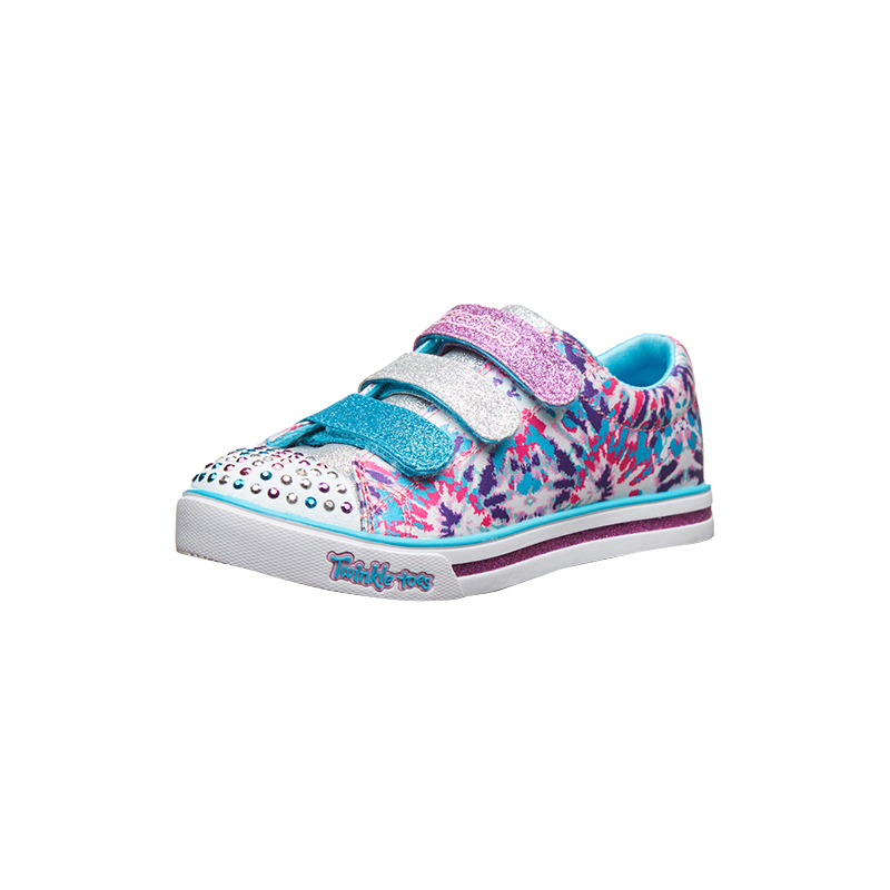 Skechers斯凯奇女童鞋夏季新款潮流印花运动休闲鞋10839L-WMLT