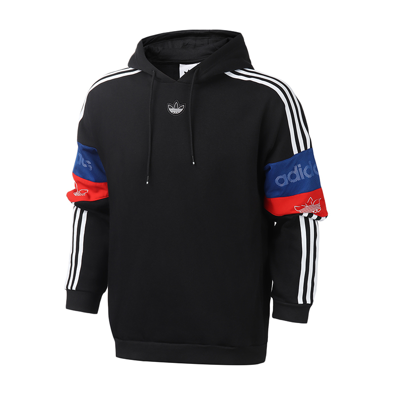 adidas阿迪达斯三叶草男装运动服休闲连帽细绒卫衣ED7173