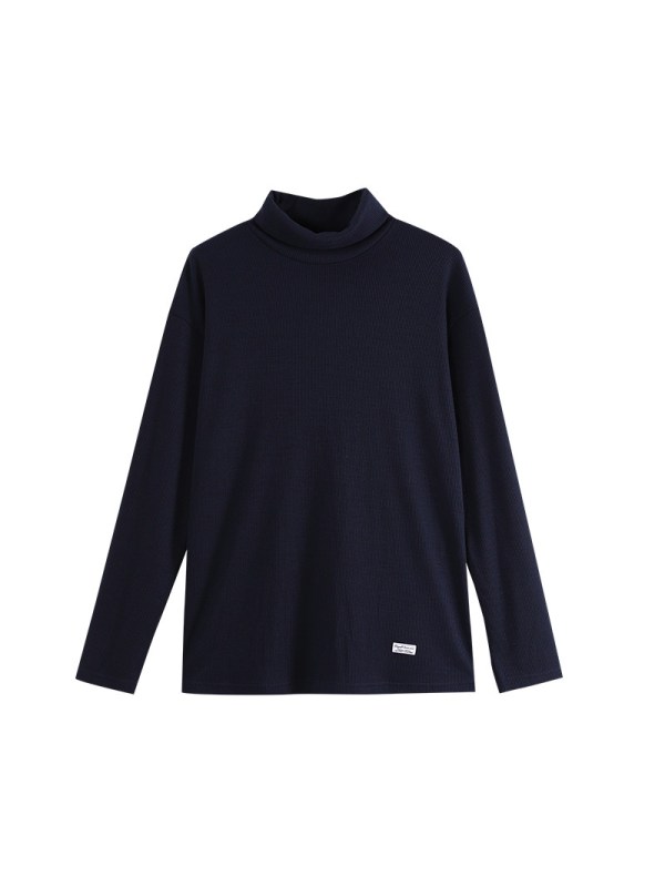 初语内搭长袖装女高领落肩袖基础款打底衫保暖T恤