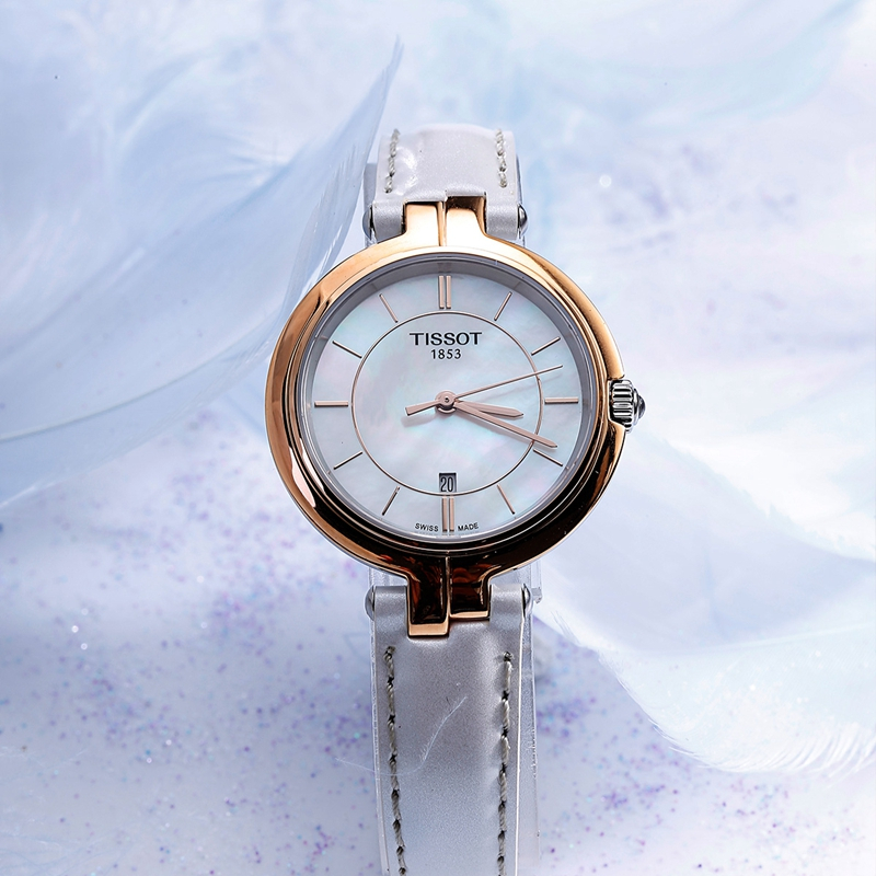 天梭（TISSOT）手表瑞士时尚潮流弗拉明戈系列简约 石英 女表商务 休闲 时尚女表T094.210.26.111.01