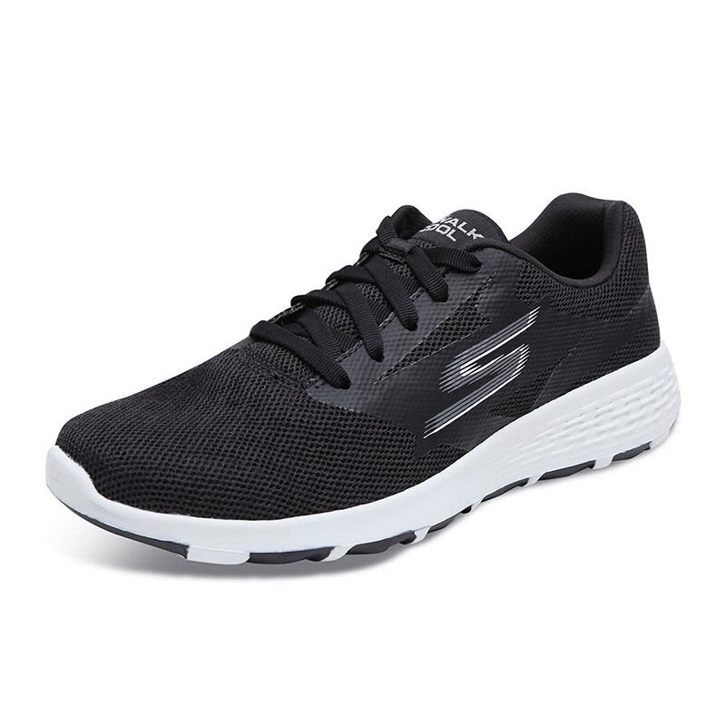 Skechers斯凯奇女鞋女鞋新款透气布健步鞋减震户外运动鞋15651-BKW图片