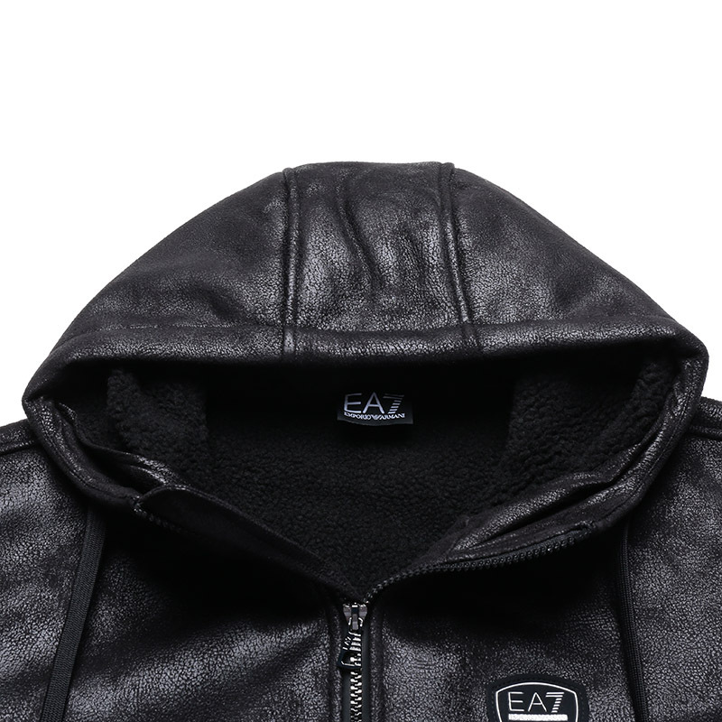 阿玛尼emporioarmaniea7男士加绒款连帽夹克上衣外套6lpba5pn54z