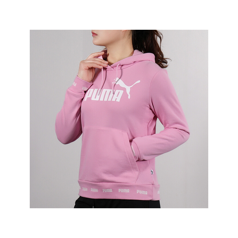 puma彪马卫衣女春运动服休闲时尚连帽跑步针织宽松套头衫外套84403501