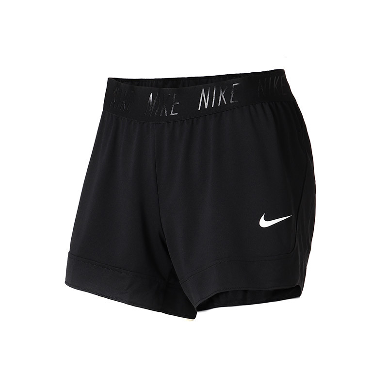 自营nike耐克女运动短裤透气训练健身跑步运动裤890469l890469010黑