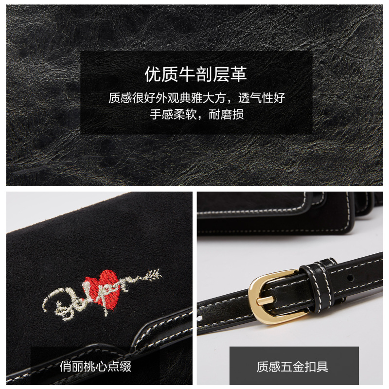 柏雅图小方包女2018夏季小包真皮包包简约女包牛皮单肩斜挎包