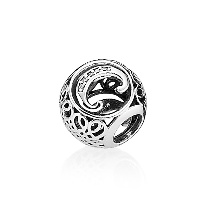 PANDORA/潘多拉 复古字母C925银串饰 791847CZ