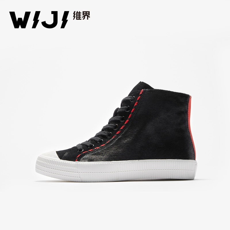 WIJI2018秋季女鞋街拍时尚休闲运动街舞高帮鞋女韩版ulzzang潮品