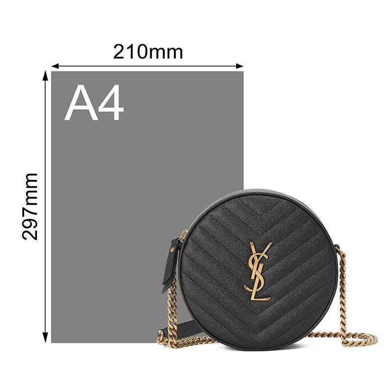 YSL VINYLE 圆饼 字母LOGO 610436图片