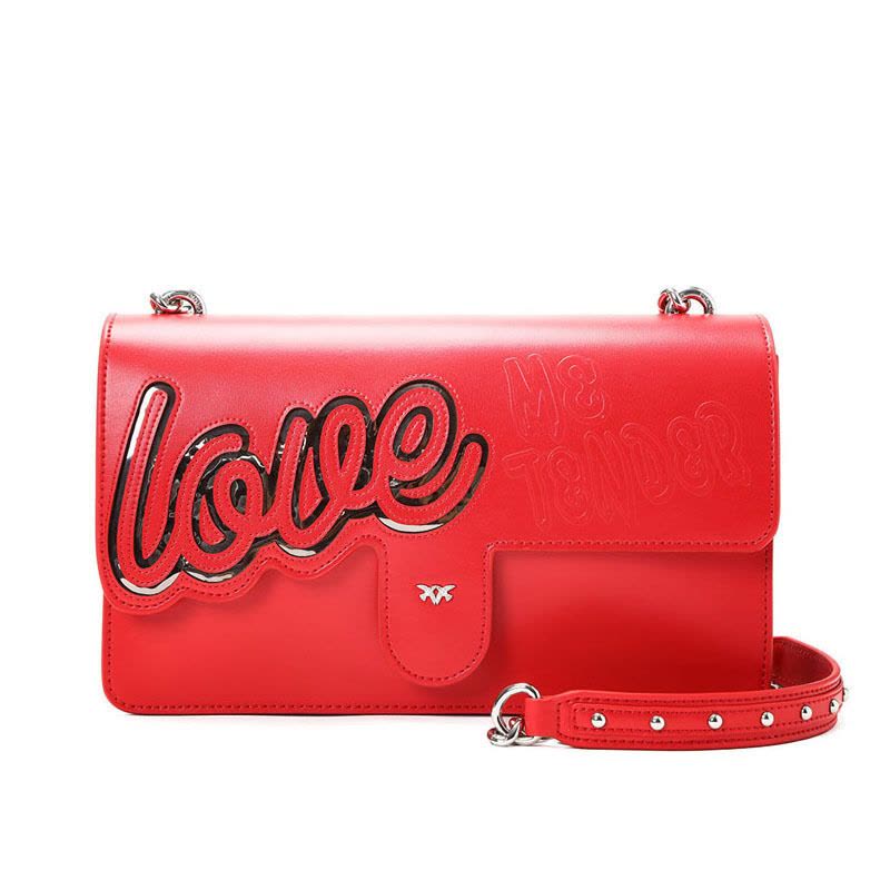 Pinko/品高 LOVE BALLO 镶嵌装饰单肩包 1P21AD图片