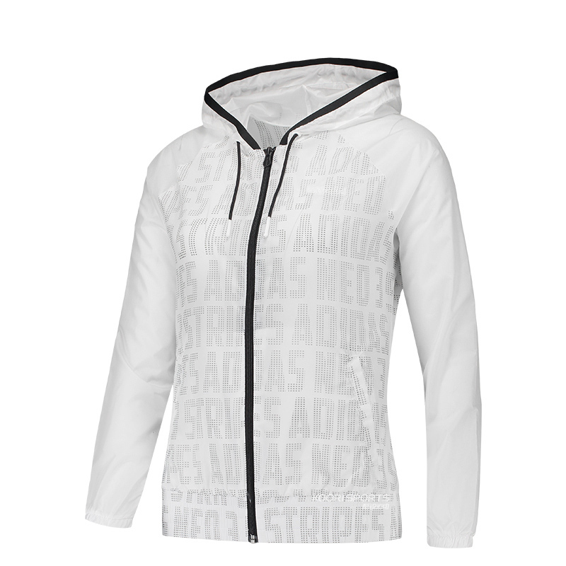 Adidas阿迪达斯女装2018夏季新款休闲运动服连帽夹克外套CV8358