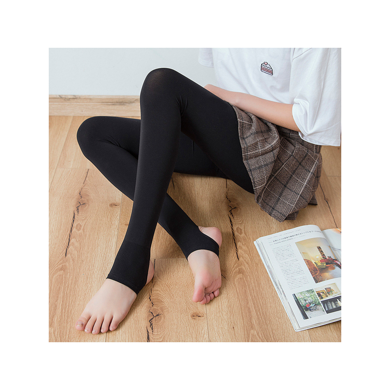 品彩【七天防臭连裤袜】女士春秋打底袜 微压瘦腿袜性感黑色丝袜