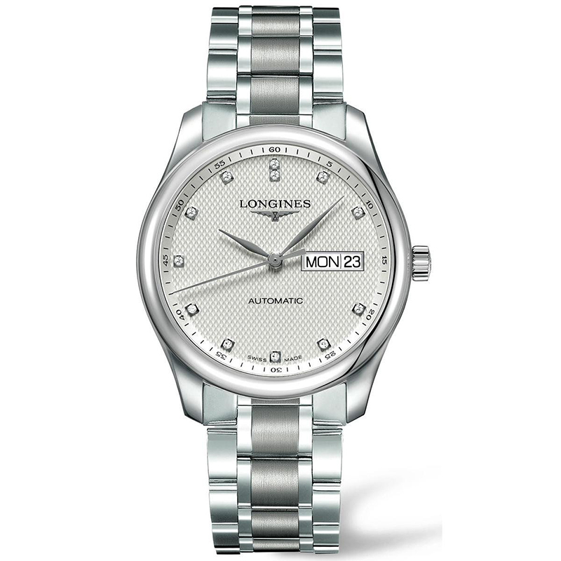预售款瑞士浪琴longines手表名匠系列镶钻自动机械表男钢带l27554776