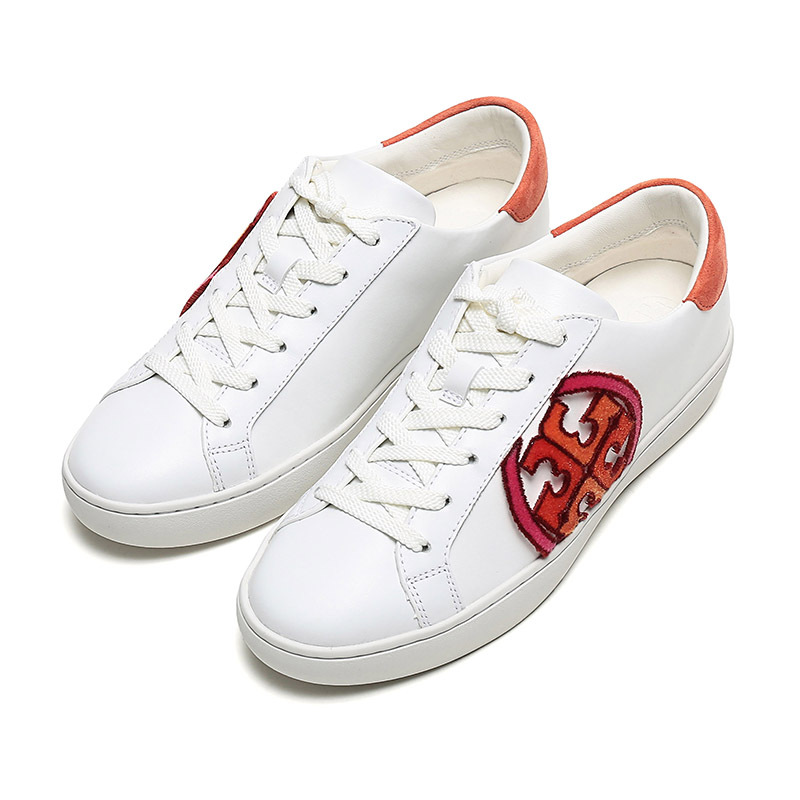 toryburch托里伯奇奢侈品tb女鞋皮革运动鞋板鞋小白鞋61710