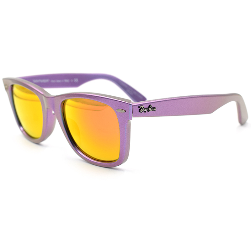 Ray-Ban/雷朋 缤纷炫彩系列新徒步旅行者款公路旅行版男女款亚版太阳镜 RB2140F(炫彩镜框）意大利进口