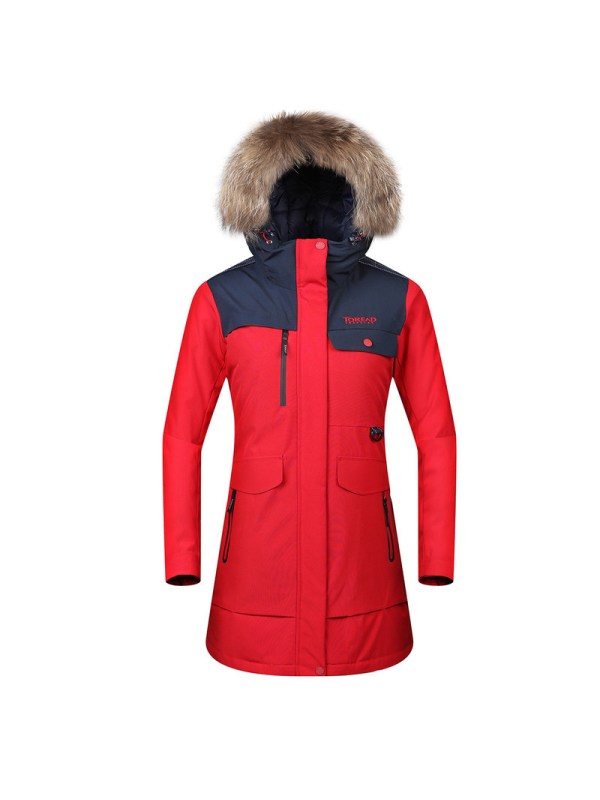 探路者羽绒服女秋冬女防风厚实保暖羽绒服TADG92916