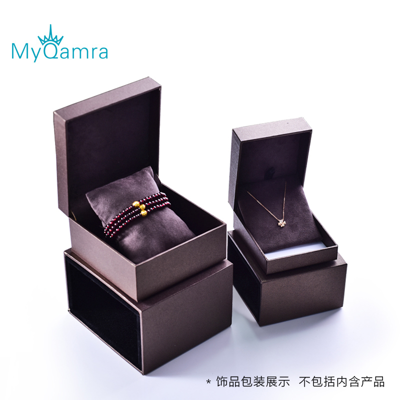 MYQAMRA石榴石足金3D硬金丁香花水晶手链 女甜美时尚送女友礼物