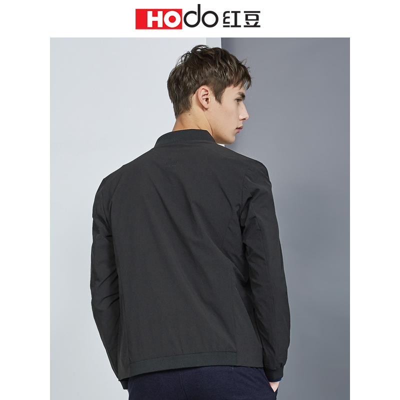 hodo红豆男装春秋男士夹克轻商务简约棒球领微弹舒适休闲夹克男外套