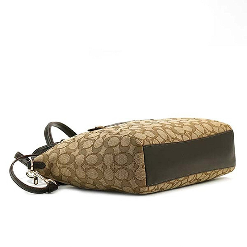 COACH/蔻驰女士专柜款LOGO印花大容量两用斜跨单肩包手提包托