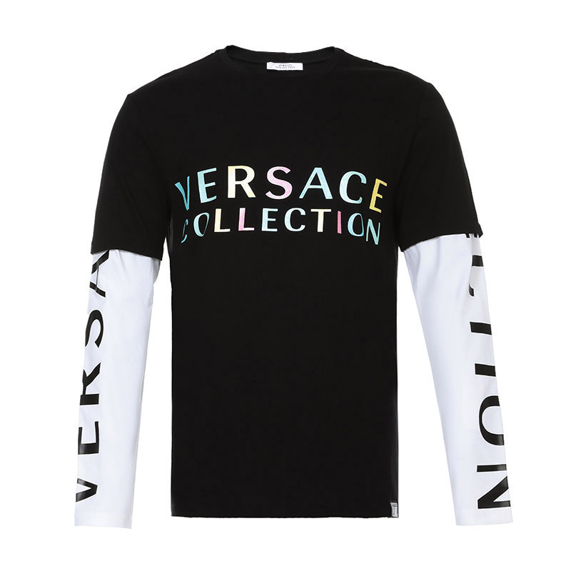 Versace COLLECTION 范思哲 男棉质长袖T恤衫卫衣 V800887 VJ00180