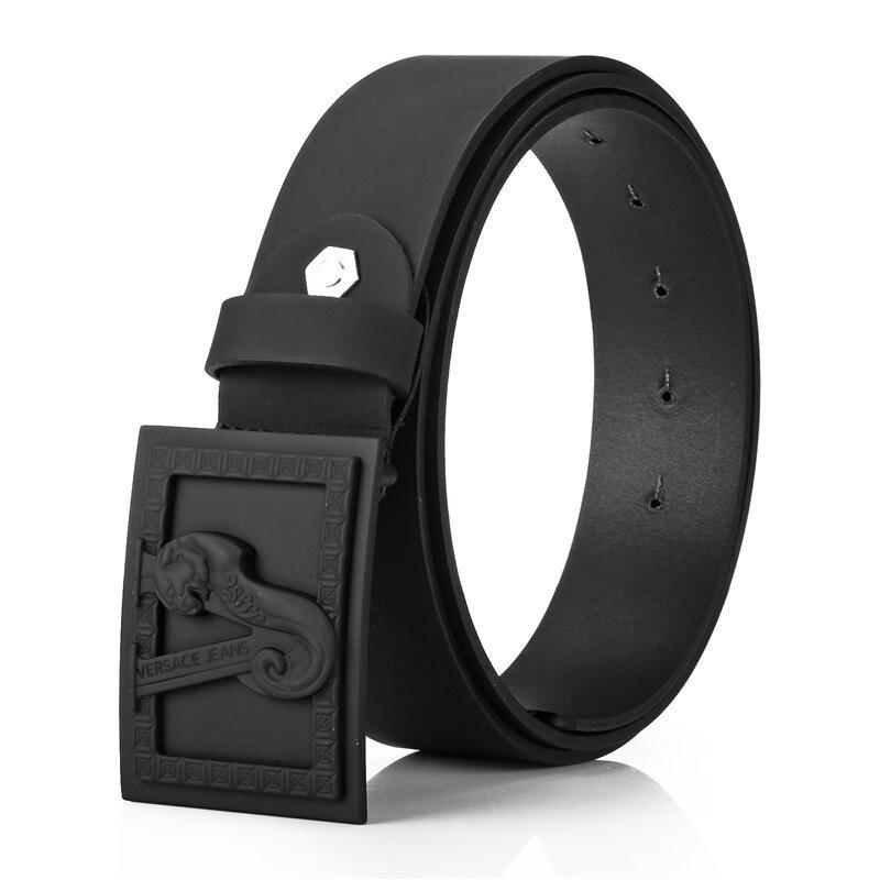 Versace JEANS 范思哲 男士皮革板扣式皮带腰带 D8YTBF02 70937