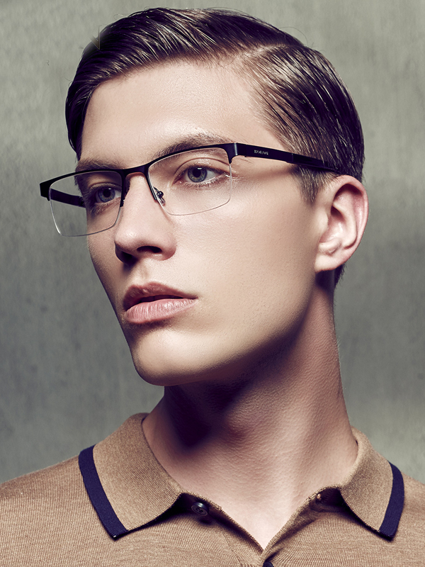 bolon暴龙光学镜架男士方形潮流近视镜轻便铝镁合金个性眼镜架bj7057