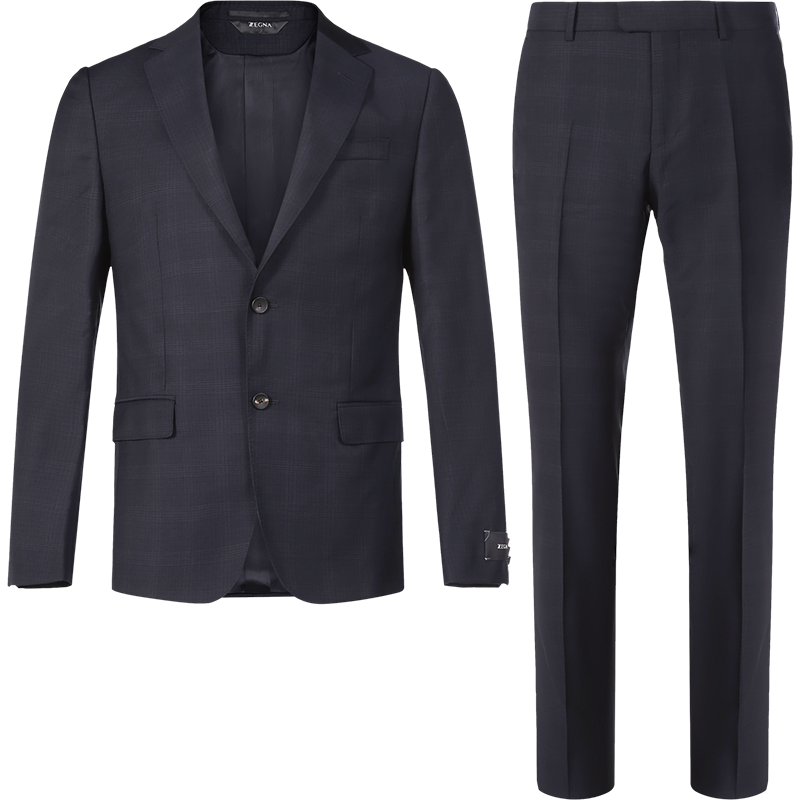 杰尼亚 Z ZEGNA 男士羊毛西服套装322715 281CGA