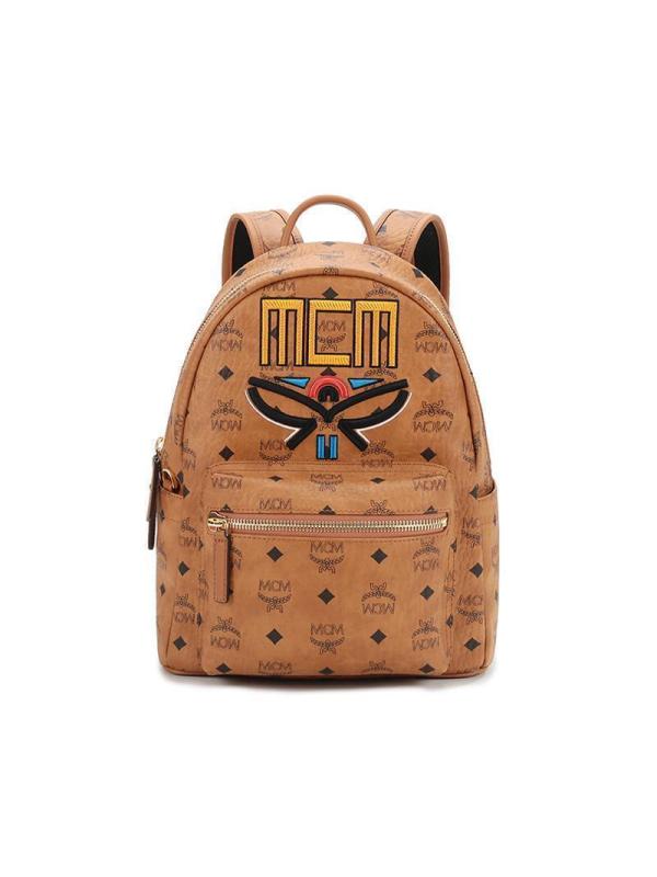 mcm男女中性涂层帆布starkvisetosgeo双肩包背包mmkbsve06