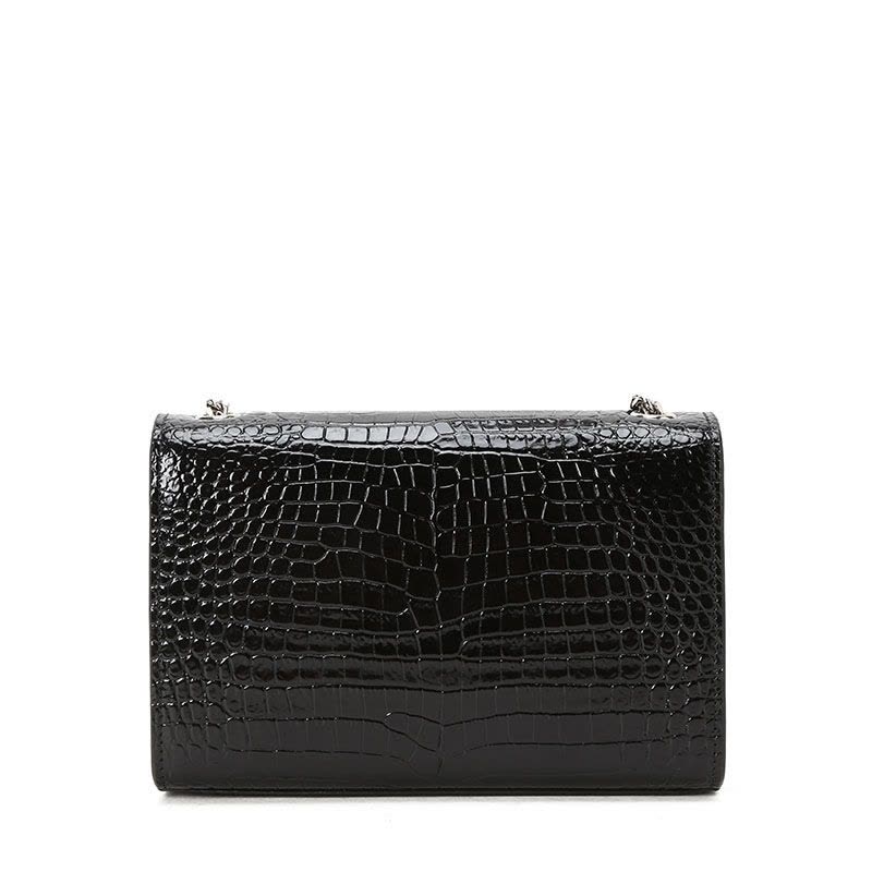 预售 圣罗兰 YSL KATE 链条包小号 流苏款字母LOGO鳄鱼压纹 女士单肩包 474366金扣图片