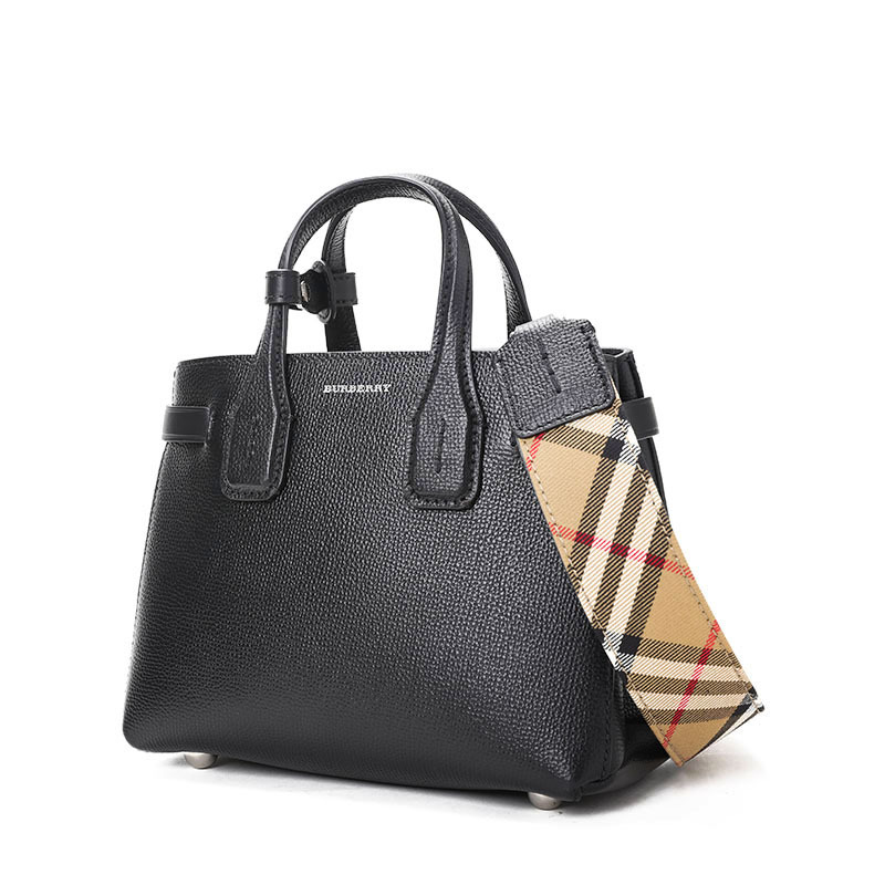 BURBERRY/博柏利 女包迷你Banner格纹肩带手拎包 4078477