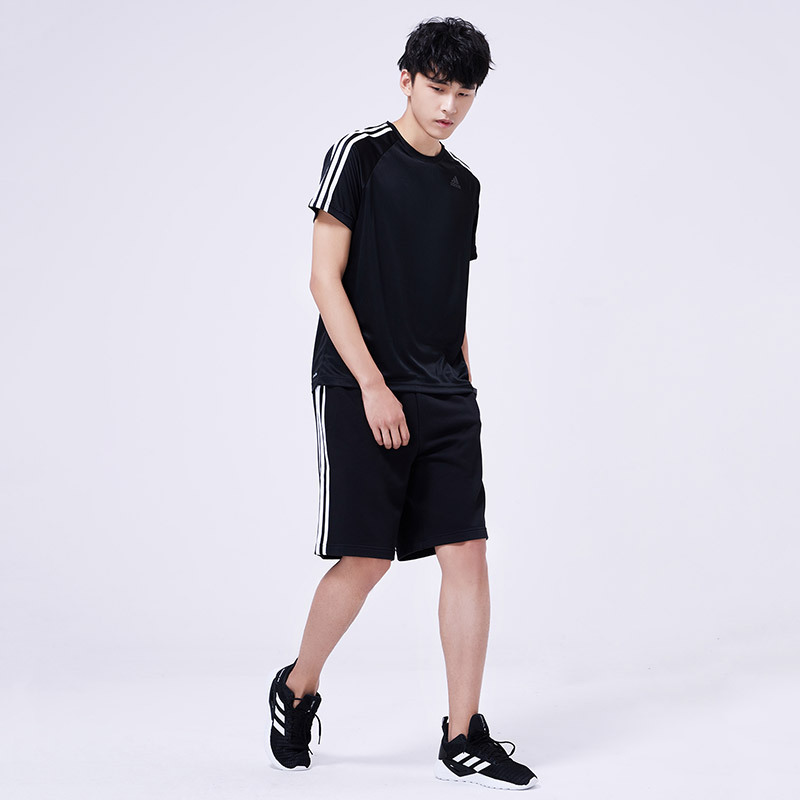 adidas阿迪达斯男子短袖T恤夏季款运动服BK0970