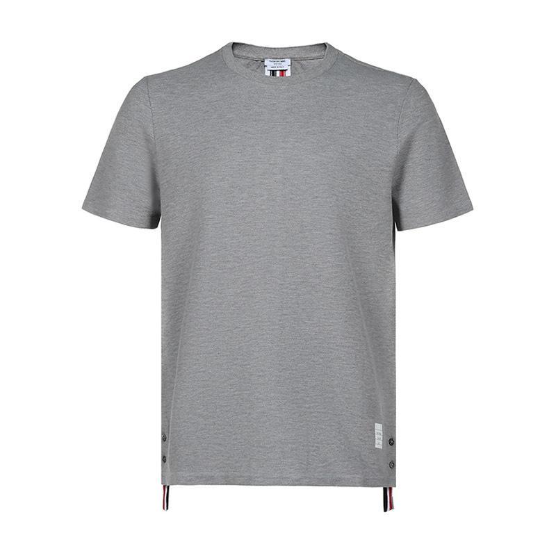 THOM BROWNE 汤姆·布朗 男士 棉质圆领短袖T恤 MJS056A 00050