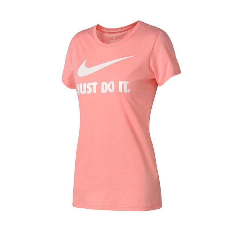 【自营】Nike耐克女短袖T恤just do it休闲透气圆领上衣889404 L 889404-697粉色