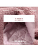 OUNIXUE欧昵雪 | [短款羊羔绒上衣]秋冬季小个子圆领织带拼接长袖休闲外套女