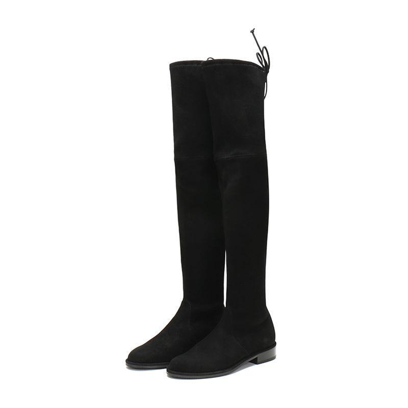 STUART WEITZMAN 斯图尔特·韦茨曼 女士 绒面革过膝靴长靴 LOWLAND