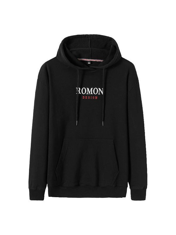罗蒙(ROMON)春季男士休闲舒适纯棉卫衣