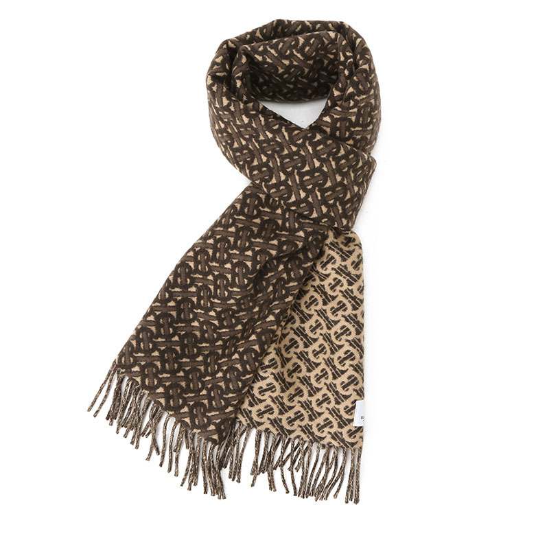 博柏利burberry围巾字母印字标毛质织物8033992男女同款围巾