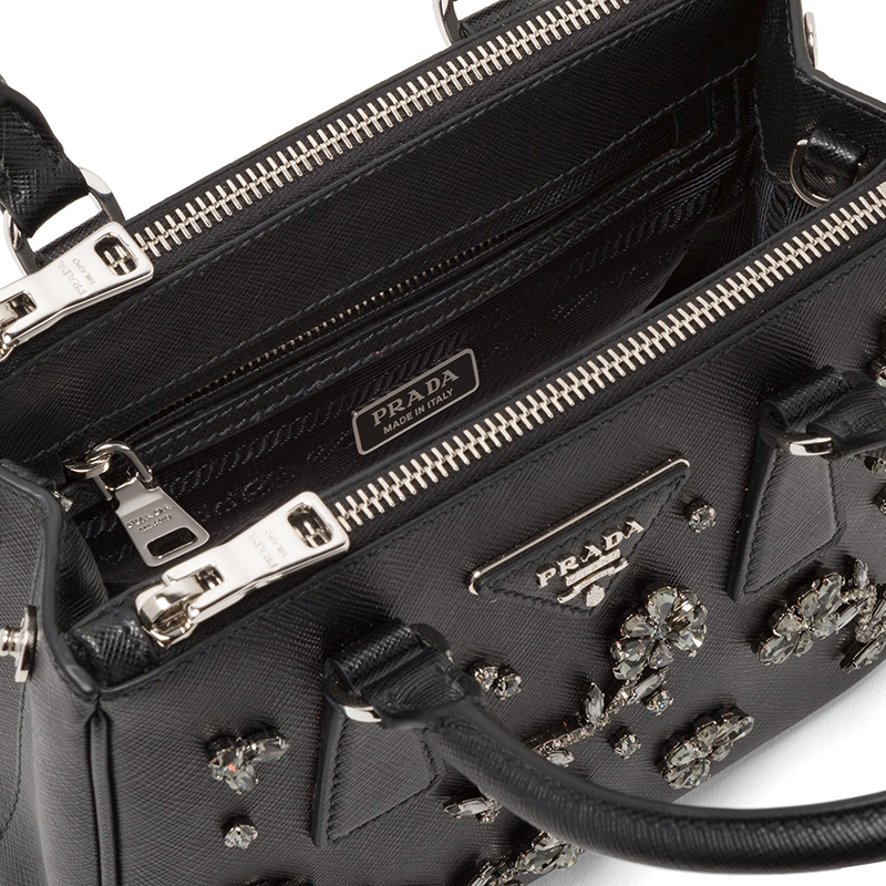 【预定】20春夏PRADA Galleria 嵌饰小号手袋1BA906 DEO 20*15*9.5CM