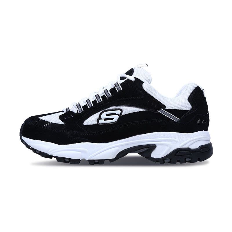 SKECHERS斯凯奇LIFESTYLE系列男士绑带运动鞋休闲鞋999688/BKW图片