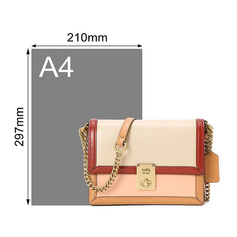 COACH HUTTON 口盖包 金属方扣 89070图片