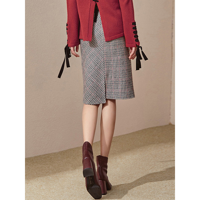 丝柏舍冬装新款女2018休闲气质时尚简约中长款半身裙s84r1338b