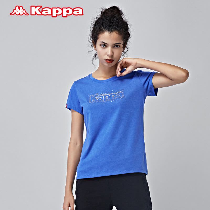Kappa卡帕夏季女运动上衣甜美轻薄透气排汗女休闲T恤K0722TD06D图片